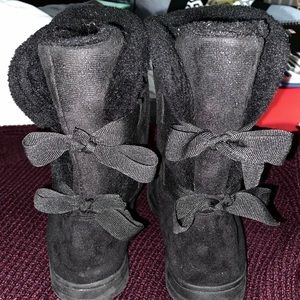 Bamboo cute back tie boots